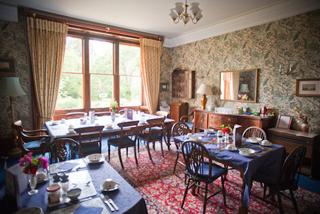 The dining room at the Old Rectory